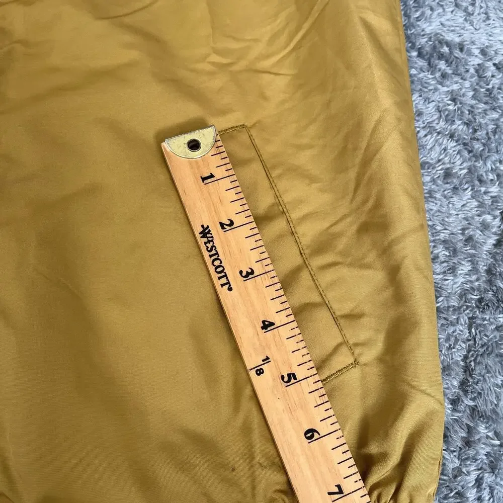 Tommy Hilfiger Yellow Lightweight Hooded Windbreaker Jacket Kids Size Medium